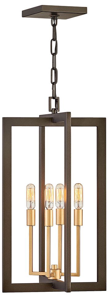 Image Anders 12" Wide Metallic Matte Bronze 4-Light Mini Pendant