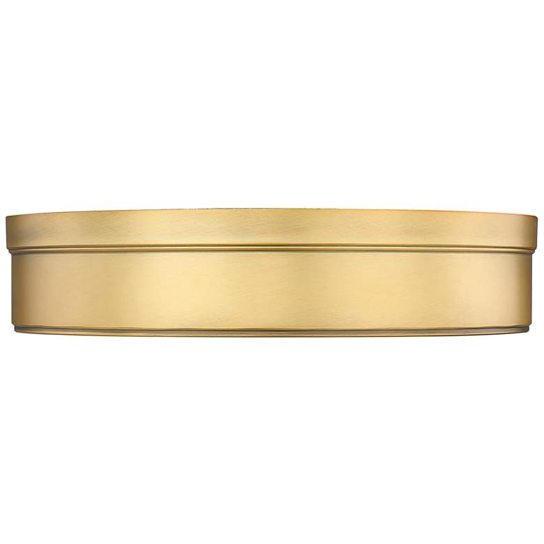 Image 5 Anders 15" Wide Rubbed Brass LED Ceiling Light more views