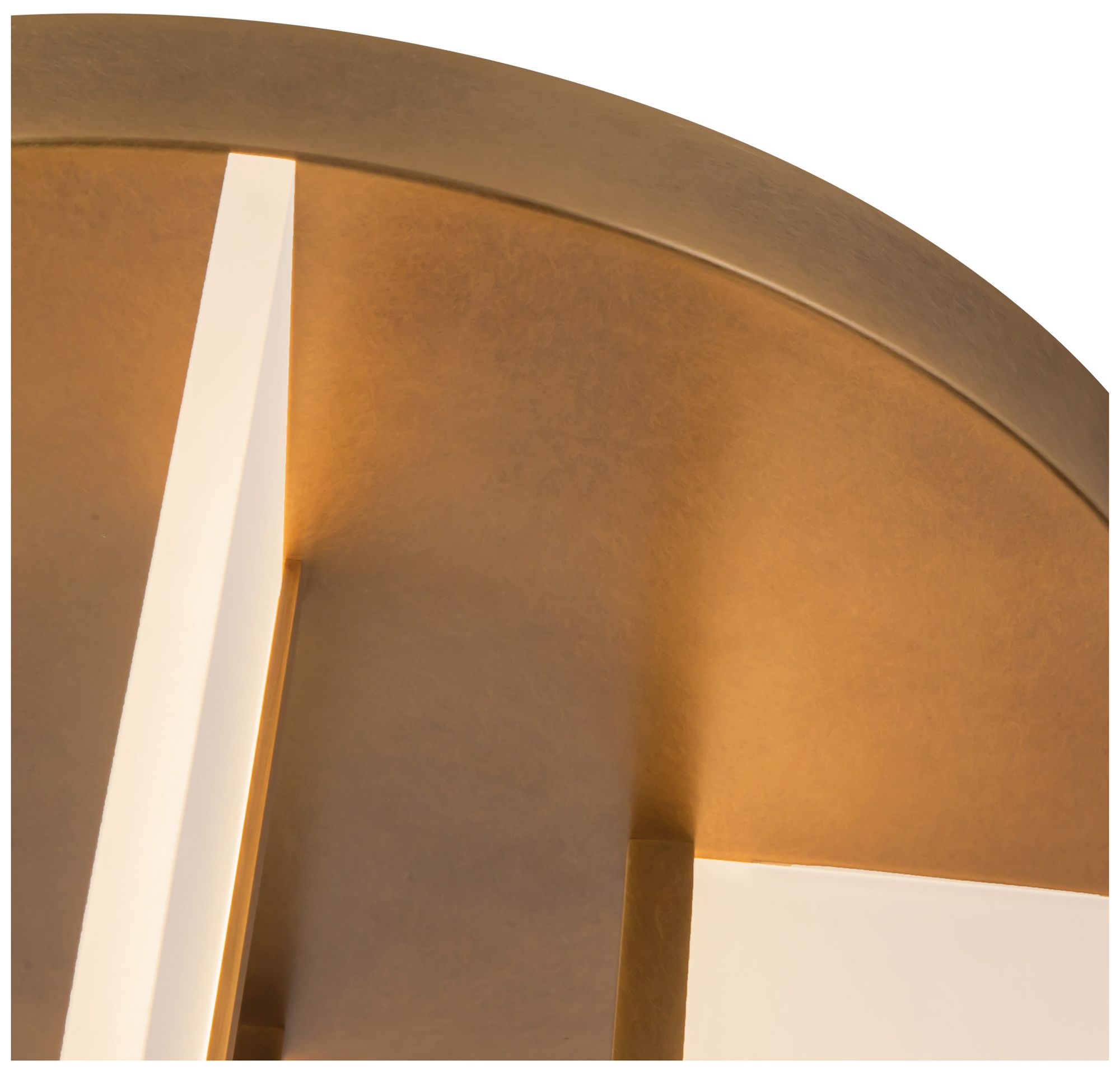 Image 5 Anders 17-in Vintage Brass dimmable LED Semi-Flush Mount more views