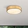 2_Anders 22" Wide Rubbed Brass LED Round Ceiling Light