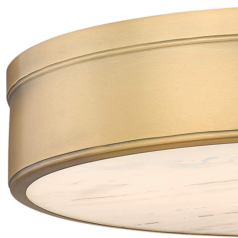 Image 4 Anders 22" Wide Rubbed Brass LED Round Ceiling Light more views