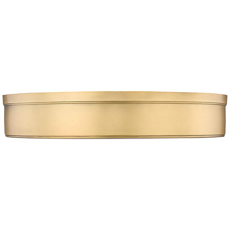 Image 5 Anders 22" Wide Rubbed Brass LED Round Ceiling Light more views