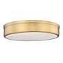 Anders 22" Wide Rubbed Brass LED Round Ceiling Light in scene