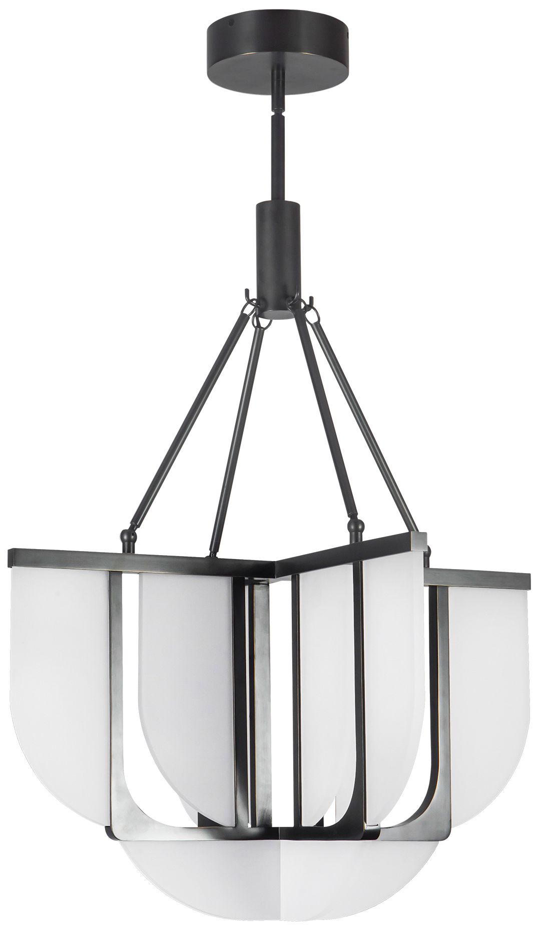 Image 3 Anders 24-in Urban Bronze dimmable LED Chandelier more views