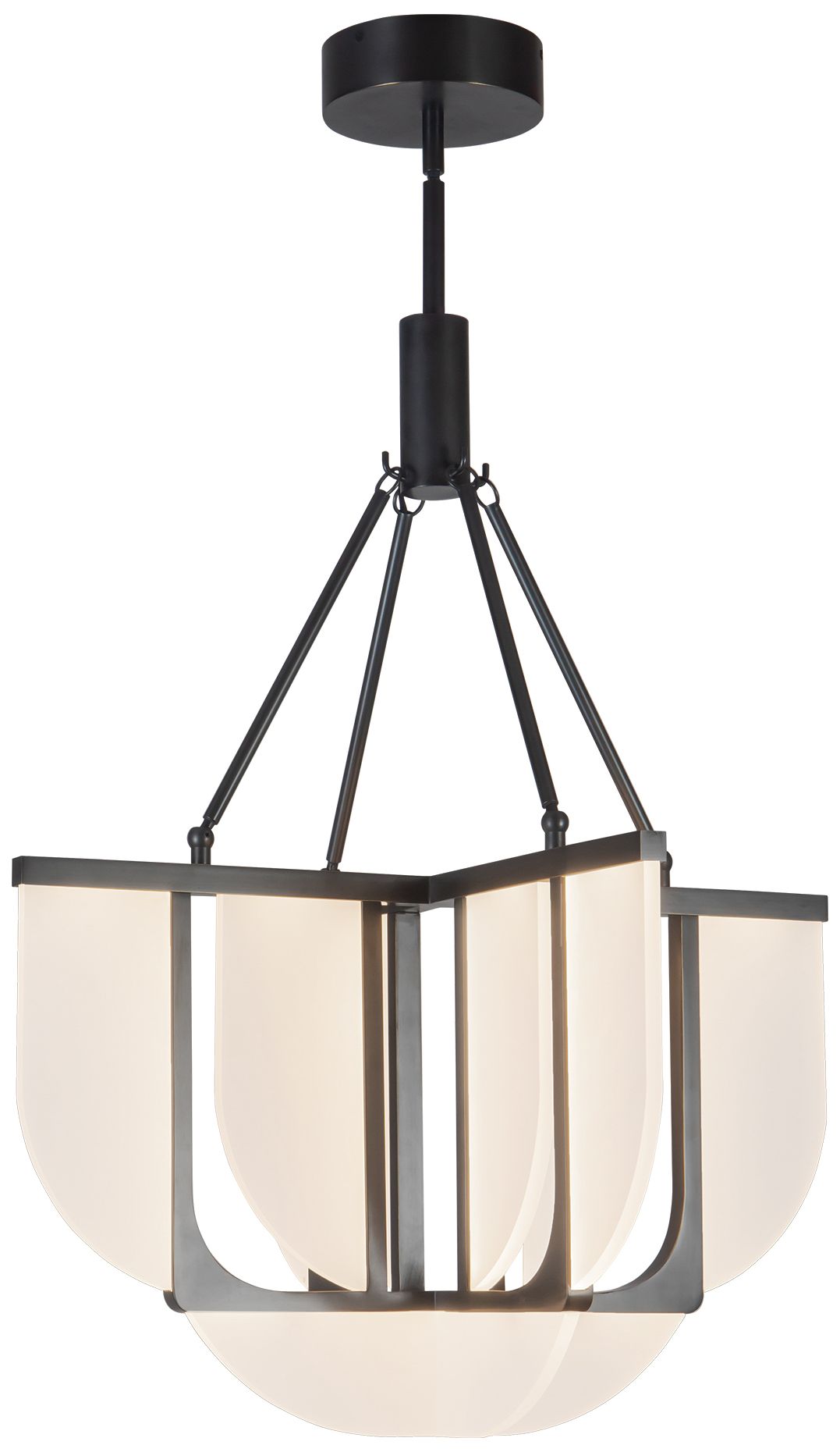 Image 6 Anders 24-in Urban Bronze dimmable LED Chandelier more views