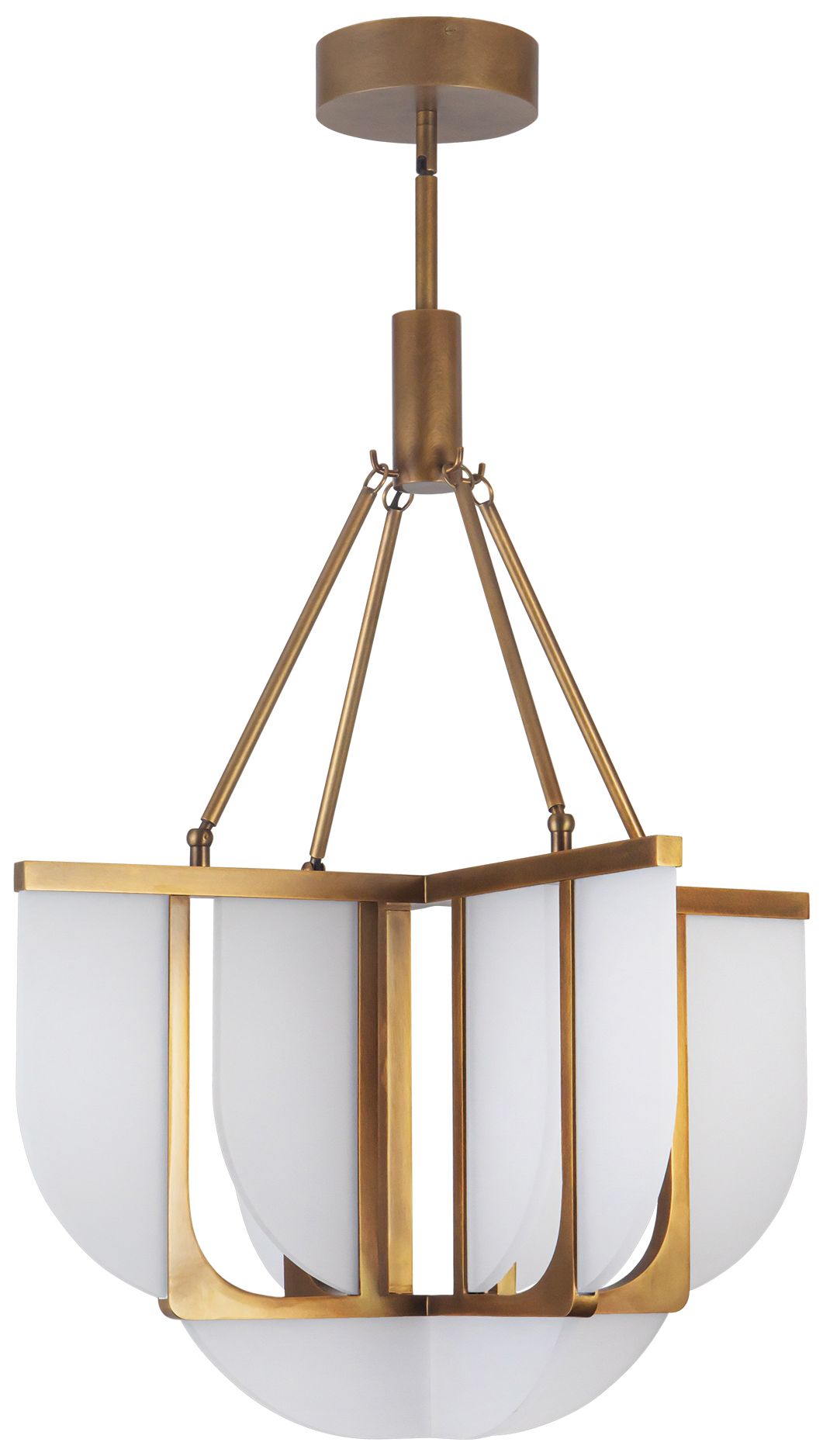 Image 3 Anders 24-in Vintage Brass dimmable LED Chandelier more views