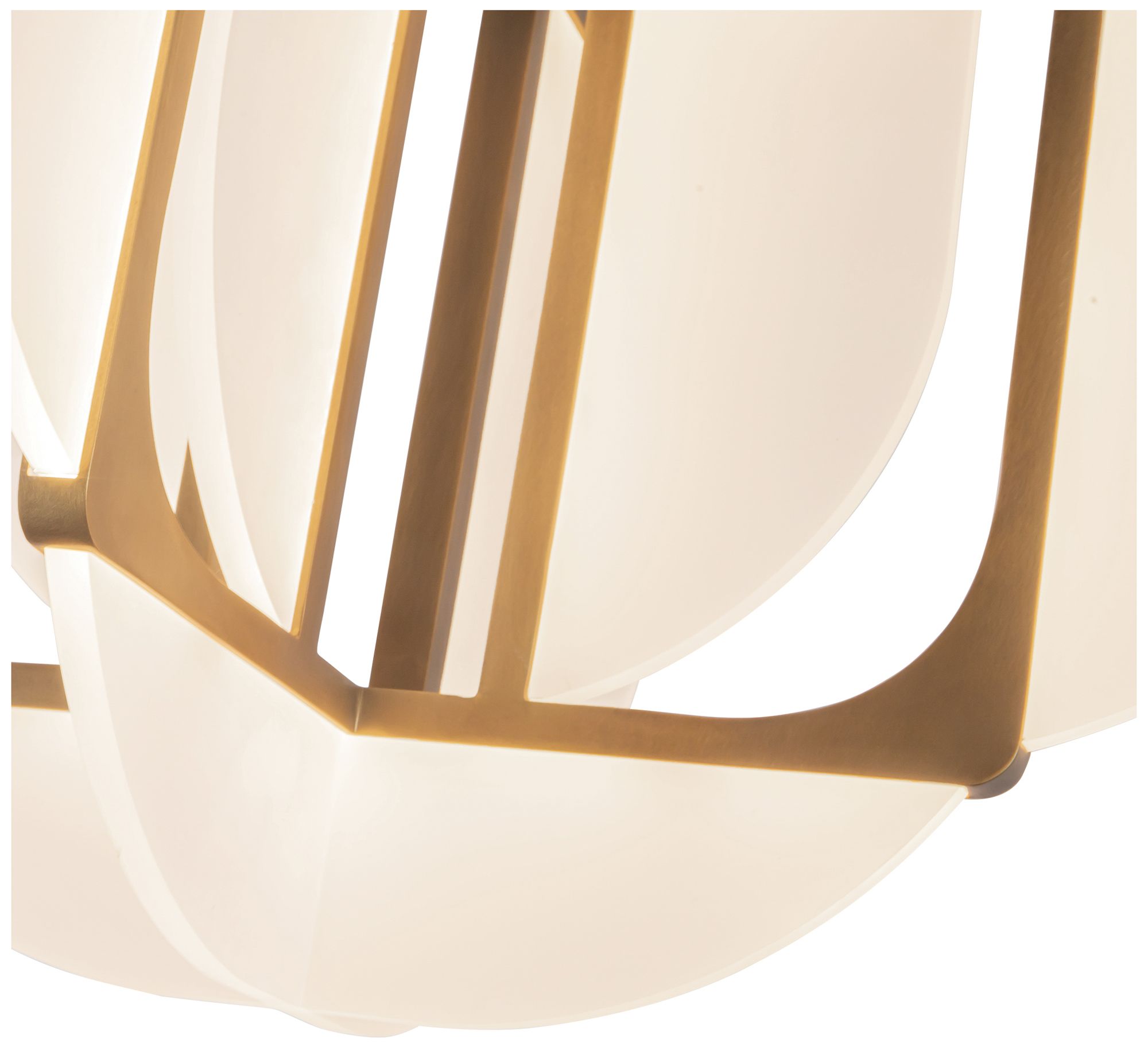 Image 4 Anders 24-in Vintage Brass dimmable LED Chandelier more views