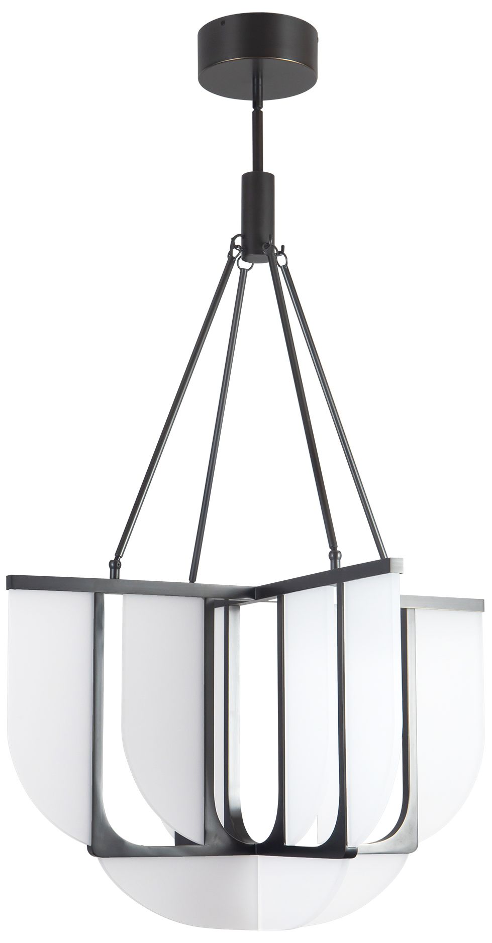 Image 3 Anders 30-in Urban Bronze dimmable LED Chandelier more views