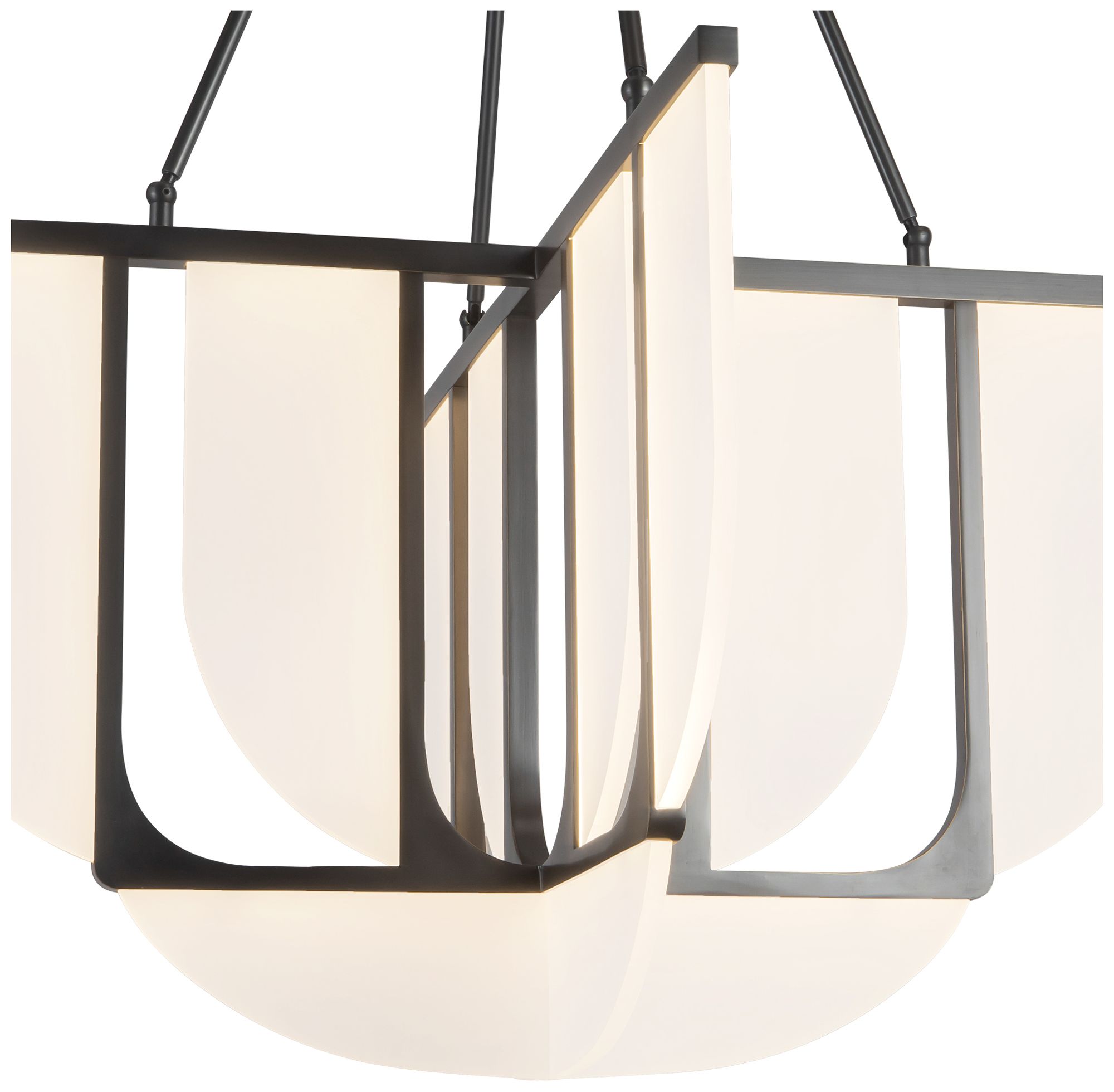 Image 4 Anders 30-in Urban Bronze dimmable LED Chandelier more views