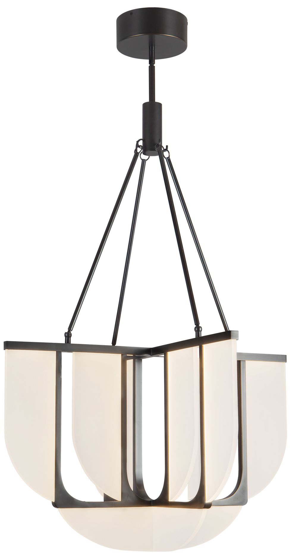 Image 6 Anders 30-in Urban Bronze dimmable LED Chandelier more views