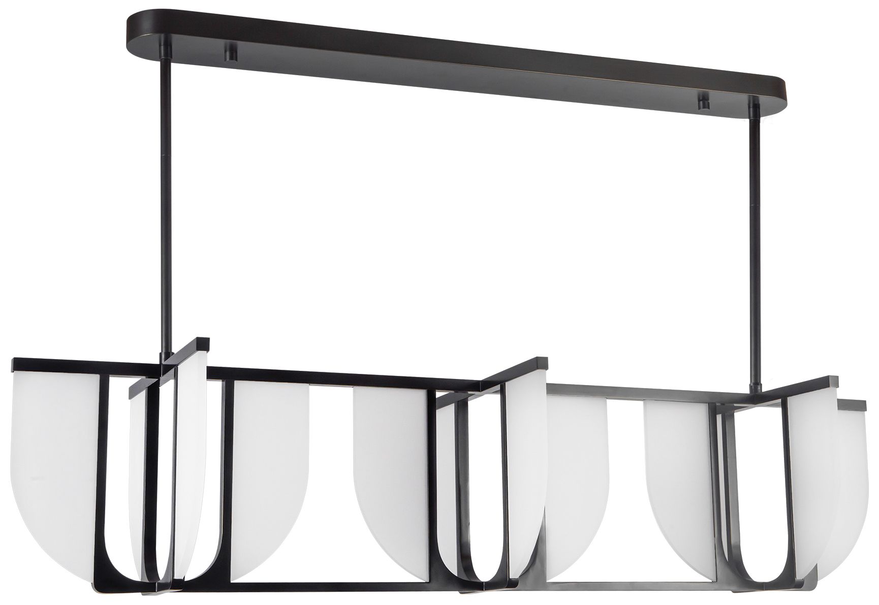 Image 3 Anders 59-in Urban Bronze dimmable LED Linear Pendant more views