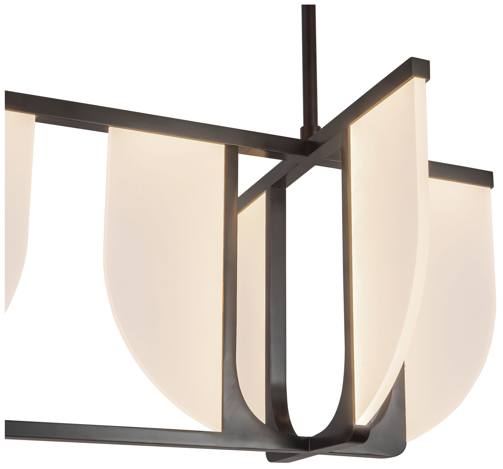 Image 4 Anders 59-in Urban Bronze dimmable LED Linear Pendant more views