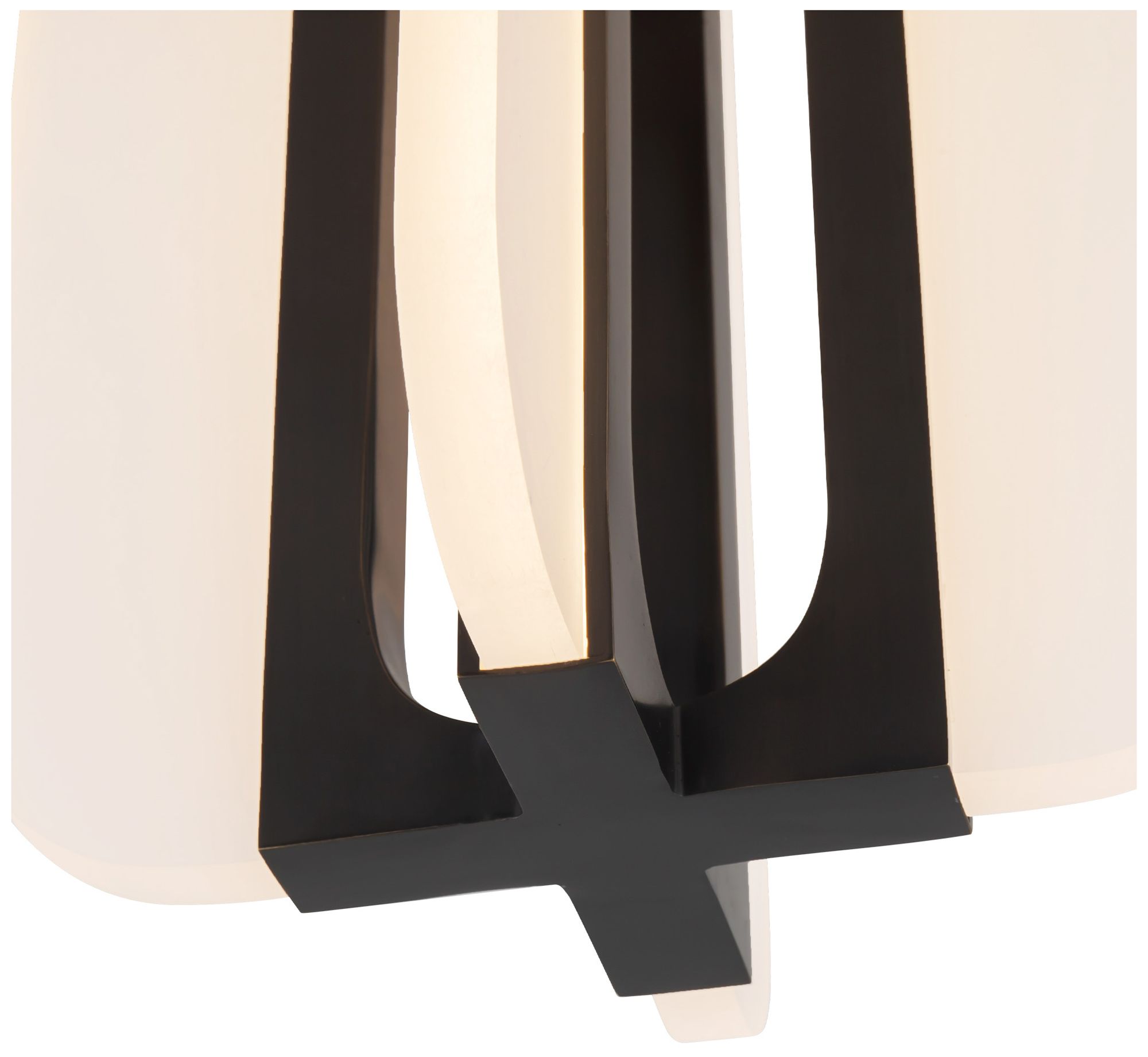 Image 4 Anders 8-in Urban Bronze dimmable LED Semi-Flush Mount more views