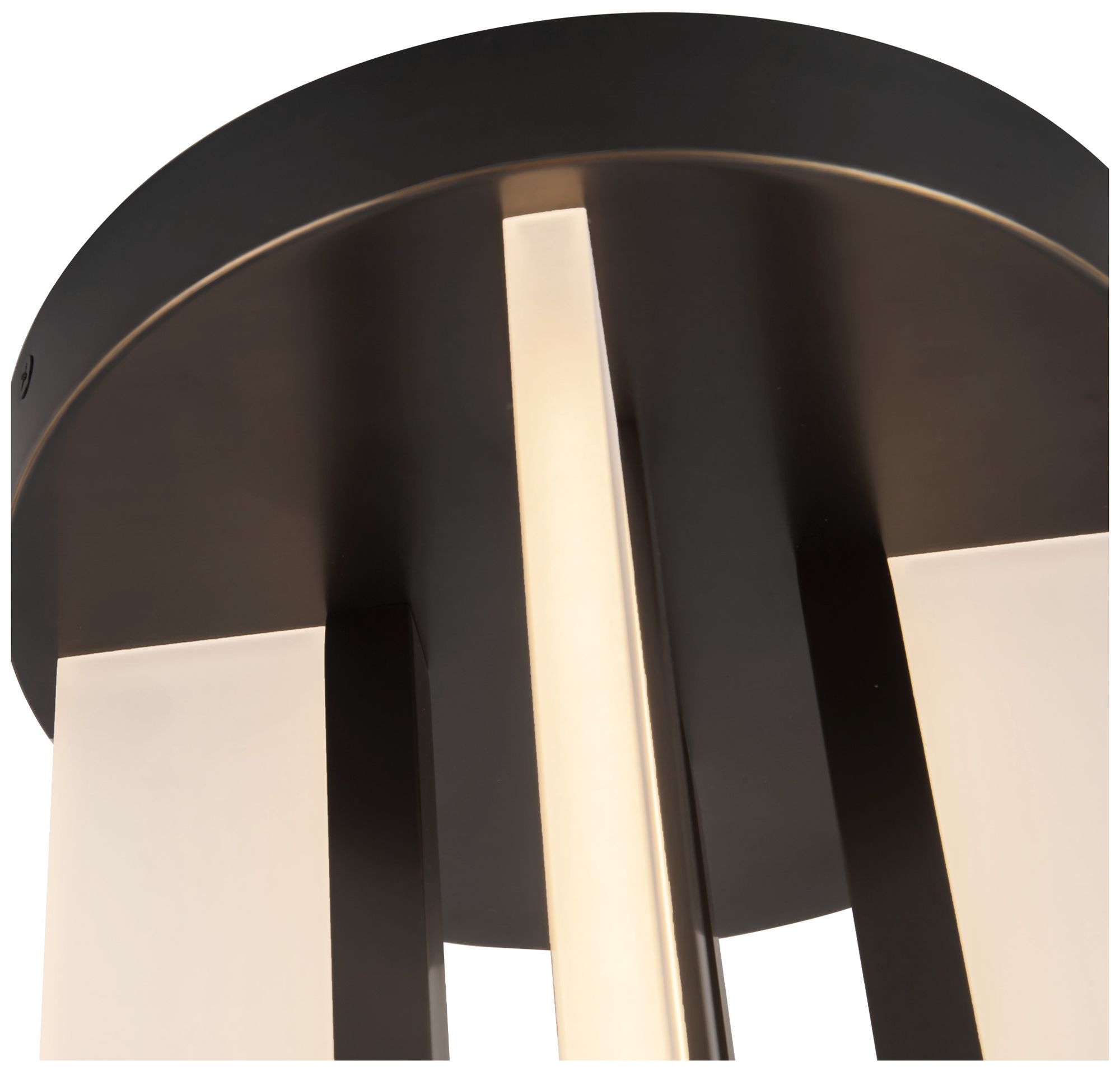 Image 5 Anders 8-in Urban Bronze dimmable LED Semi-Flush Mount more views