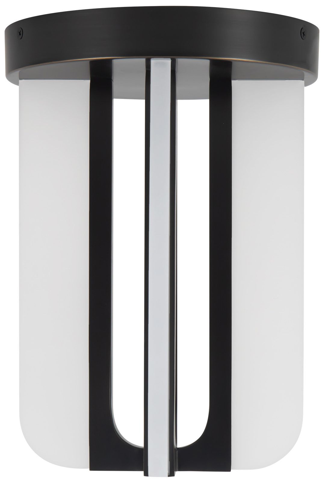 Image 6 Anders 8-in Urban Bronze dimmable LED Semi-Flush Mount more views