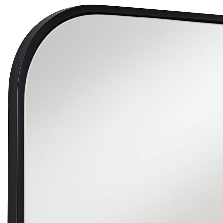 Image 3 Anders Black Iron 24 inch x 38 inch Rectangular Wall Mirror more views