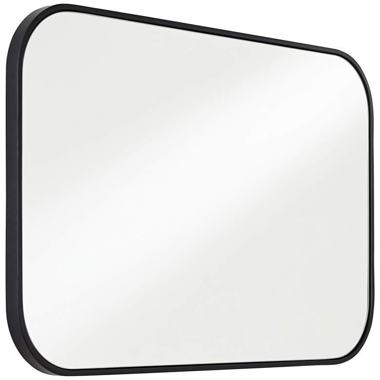 Image 7 Anders Black Iron 24 inch x 38 inch Rectangular Wall Mirror more views