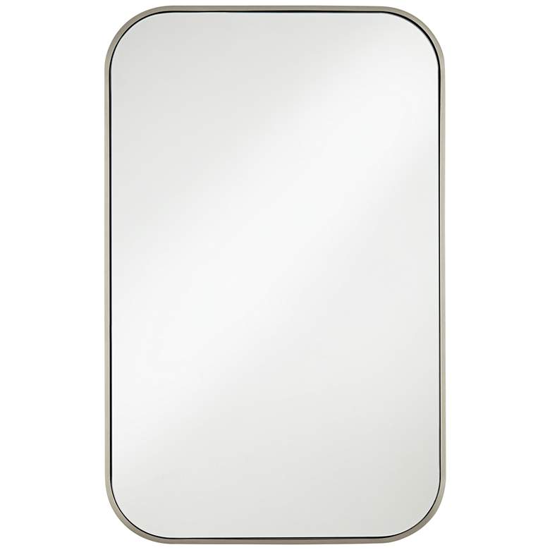 Image 2 Anders Brushed Nickel 24 inch x 38 inch Rectangular Wall Mirror