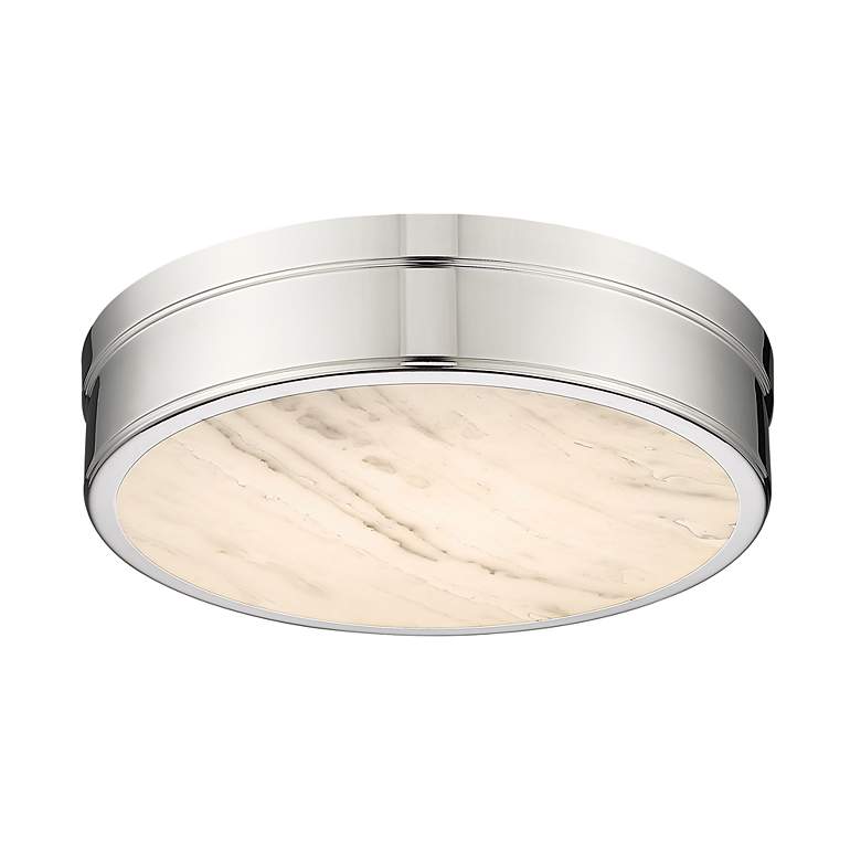 Image 6 Anders by Z-Lite Polished Nickel 1 Light Flush Mount more views