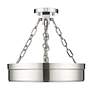 5_Anders by Z-Lite Polished Nickel 1 Light Semi Flush Mount more views