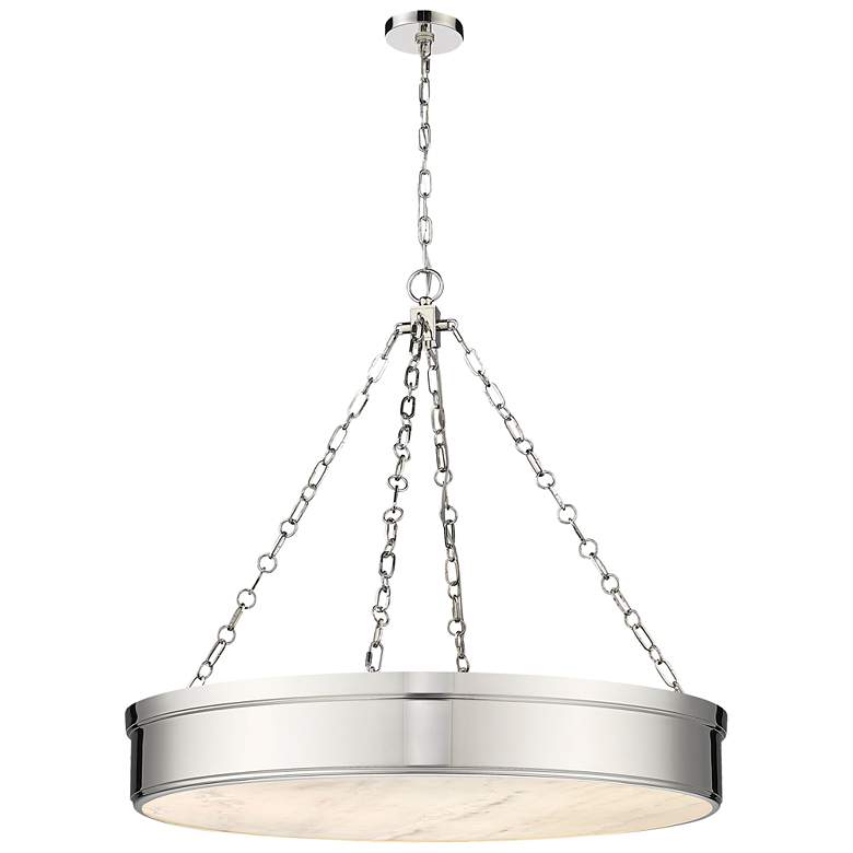 Image 1 Anders by Z-Lite Polished Nickel 3 Light Chandelier