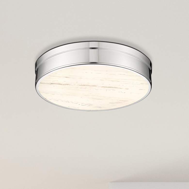 Image 1 Anders by Z-Lite Polished Nickel 3 Light Flush Mount