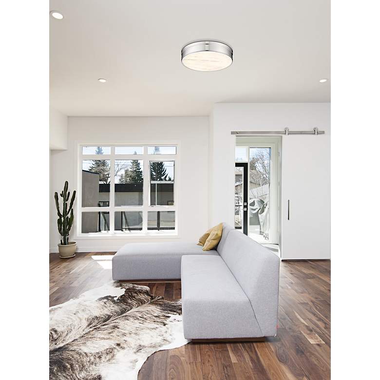 Image 3 Anders by Z-Lite Polished Nickel 3 Light Flush Mount more views