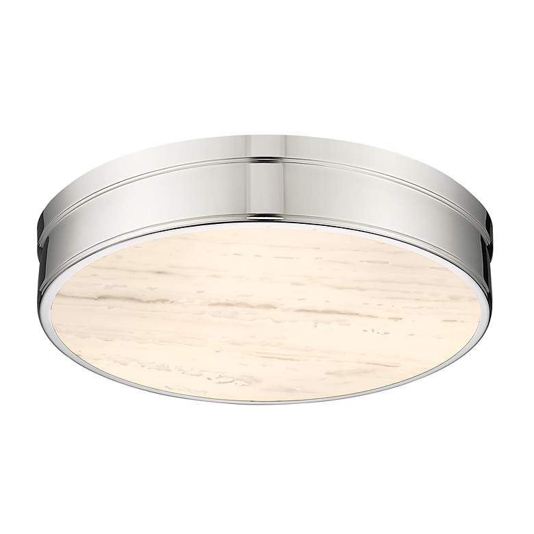 Image 6 Anders by Z-Lite Polished Nickel 3 Light Flush Mount more views