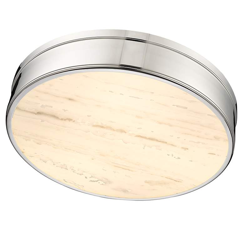 Image 7 Anders by Z-Lite Polished Nickel 3 Light Flush Mount more views
