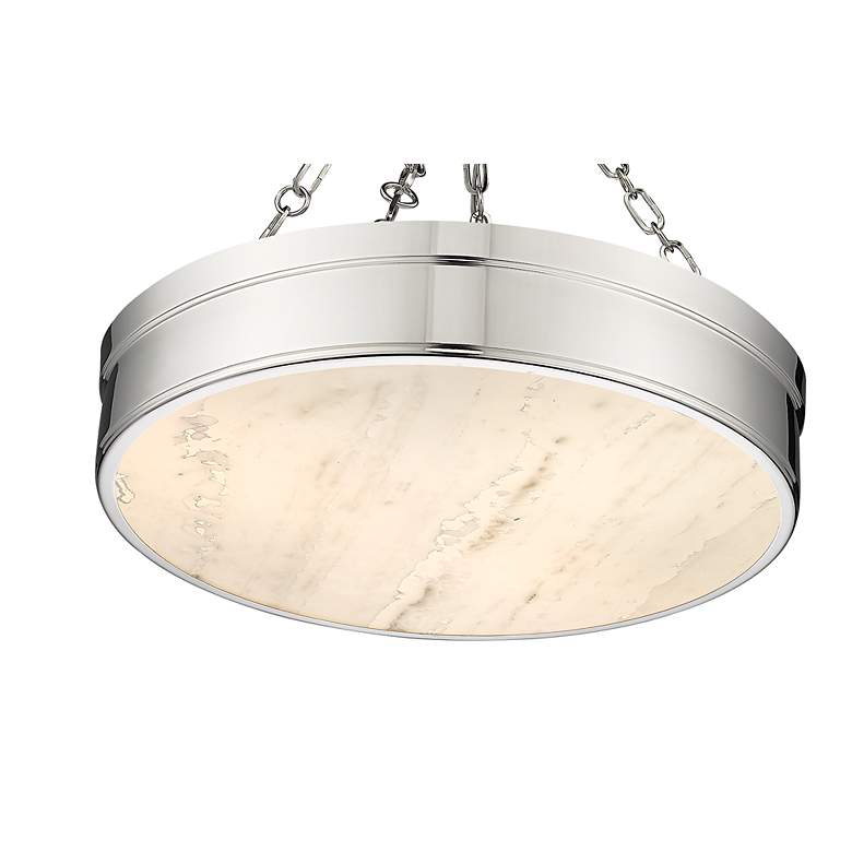 Image 7 Anders by Z-Lite Polished Nickel 3 Light Semi Flush Mount more views