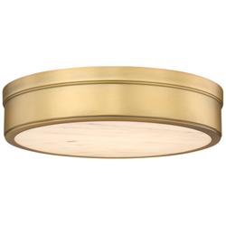 Anders by Z-Lite Rubbed Brass 1 Light Flush Mount