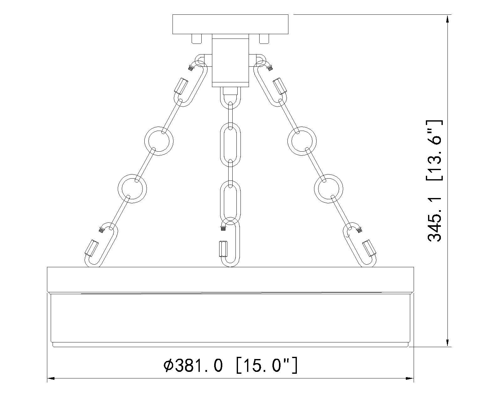 Anders by Z-Lite Rubbed Brass 1 Light Semi Flush Mount