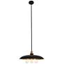 Anders Collection Chandelier D20.5 H6.5 Lt:3 Black And Brass Finish