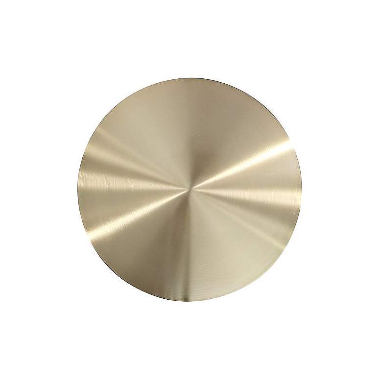 Image 4 Anderson 15 3/4" Wide Gray Leatherette Gold Metal End Table more views