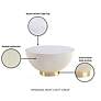 5_Anderson 28 1/4" Wide Cream Leatherette Round Coffee Table more views