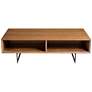 2_Anderson 47" Wide Walnut Black Rectangular Coffee Table