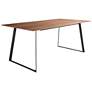 Anderson 70 3/4" Wide Walnut Black Rectangular Dining Table in scene