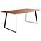 Anderson 70 3/4" Wide Walnut Black Rectangular Dining Table