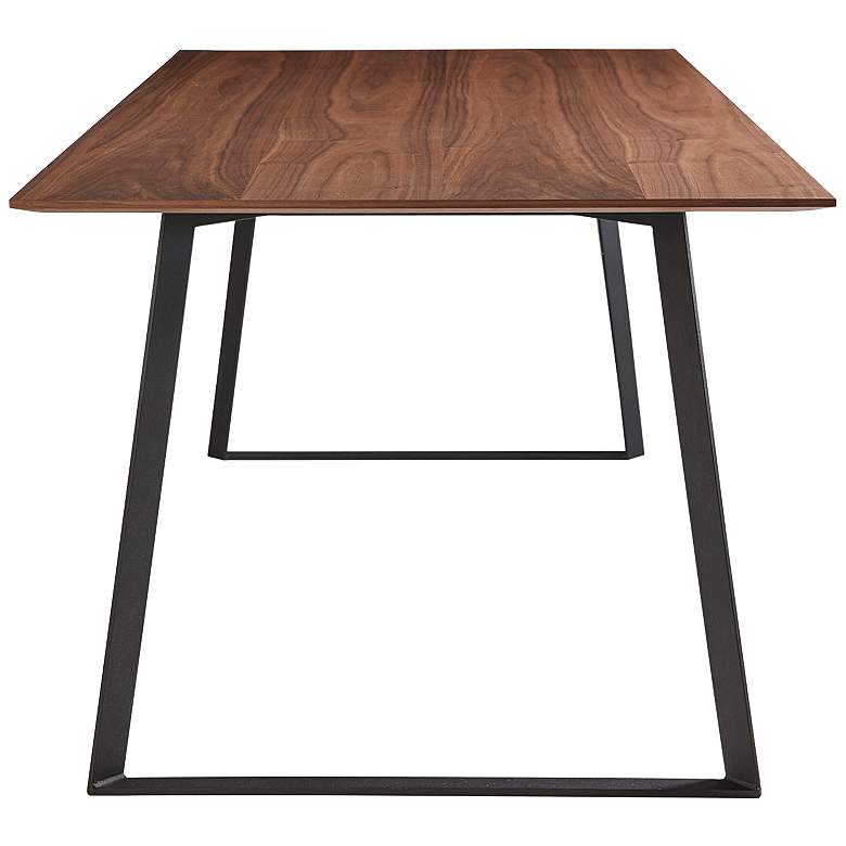 Image 3 Anderson 70 3/4" Wide Walnut Black Rectangular Dining Table more views