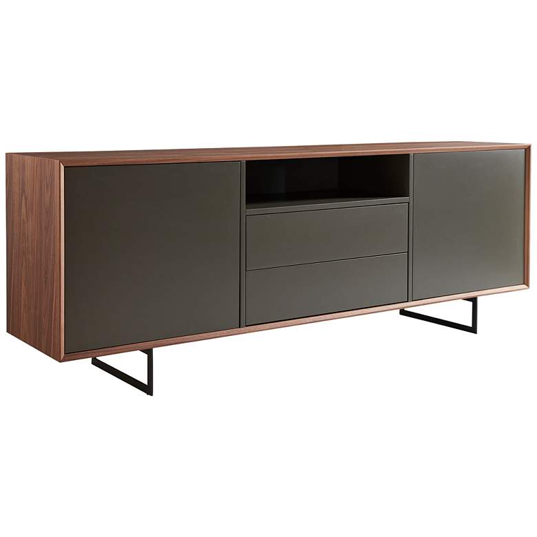 Image 2 Anderson 78 3/4" Wide American Walnut Veneer Sideboard