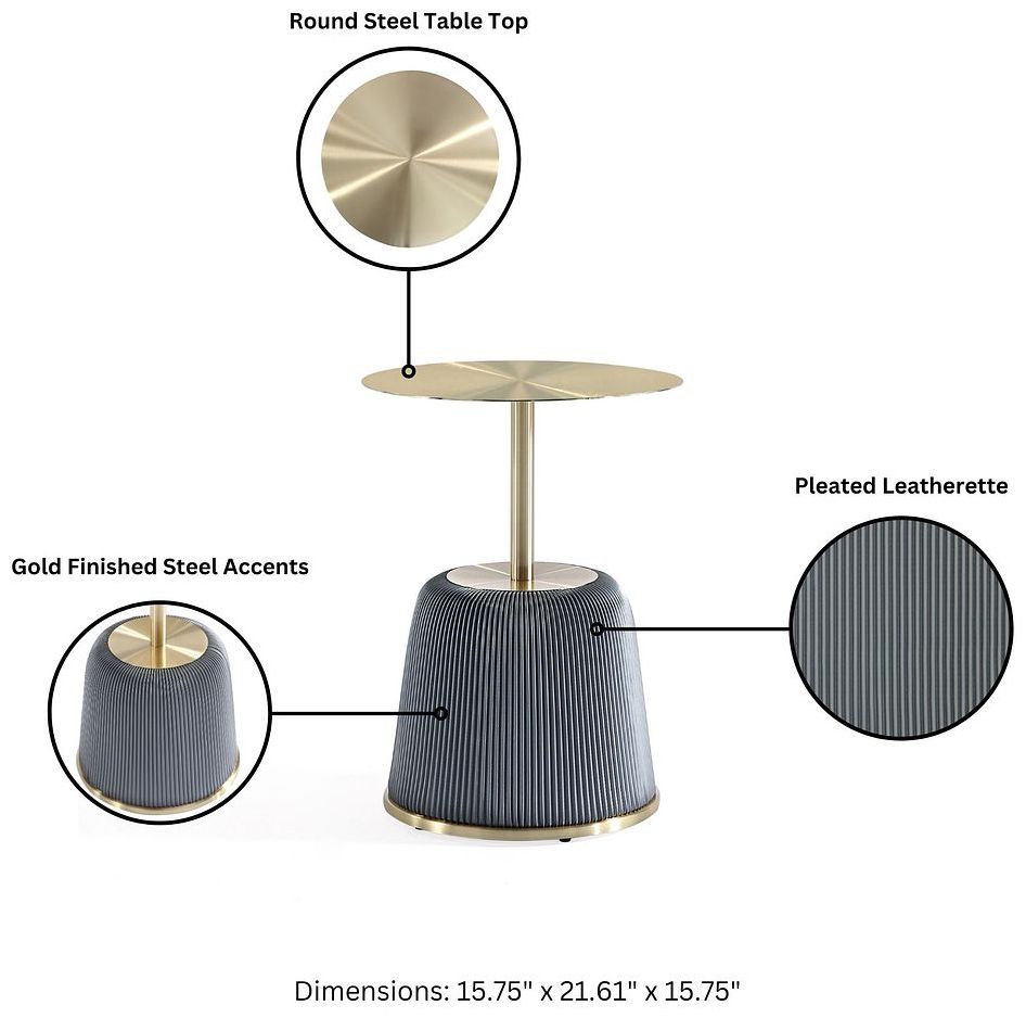 Image 6 Anderson Coffee Table and End Table 1.0 in Cream and Grey - Set of 2 more views