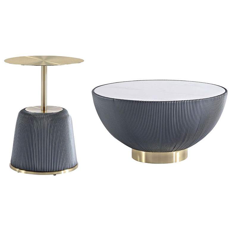 Image 1 Anderson Coffee Table and End Table 1.0 in Grey - Set of 2