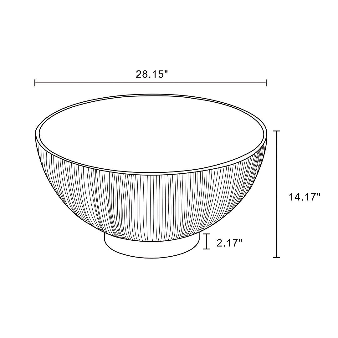 Anderson Coffee Table in Orange