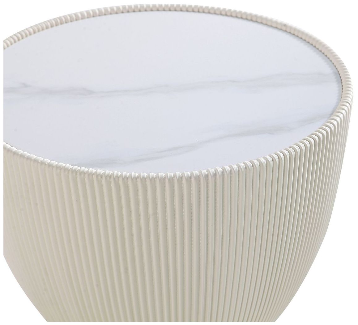 Anderson End Table 1.0 and End Table 2.0 in Cream - Set of 2