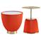 Anderson End Table 1.0 and End Table 2.0 in Orange - Set of 2
