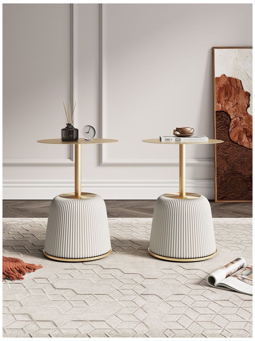 Image 2 Anderson End Table 1.0 in Cream - Set of 2 more views