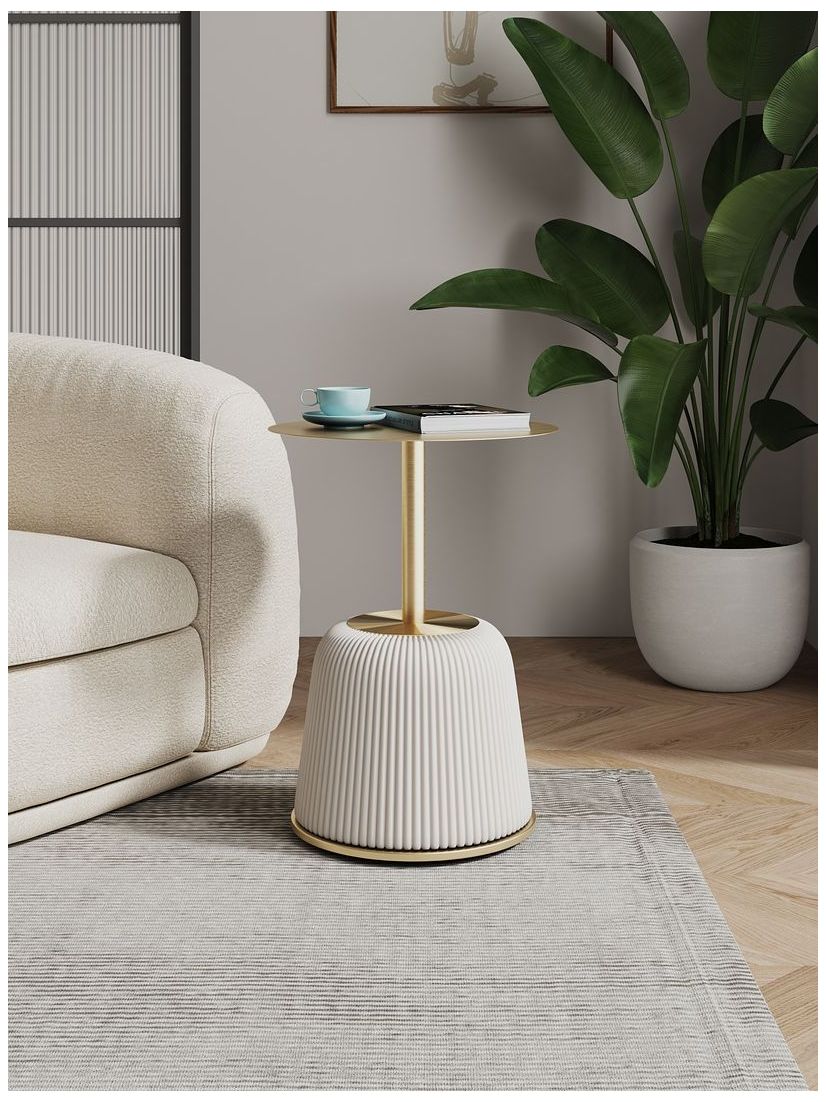 Image 3 Anderson End Table 1.0 in Cream more views