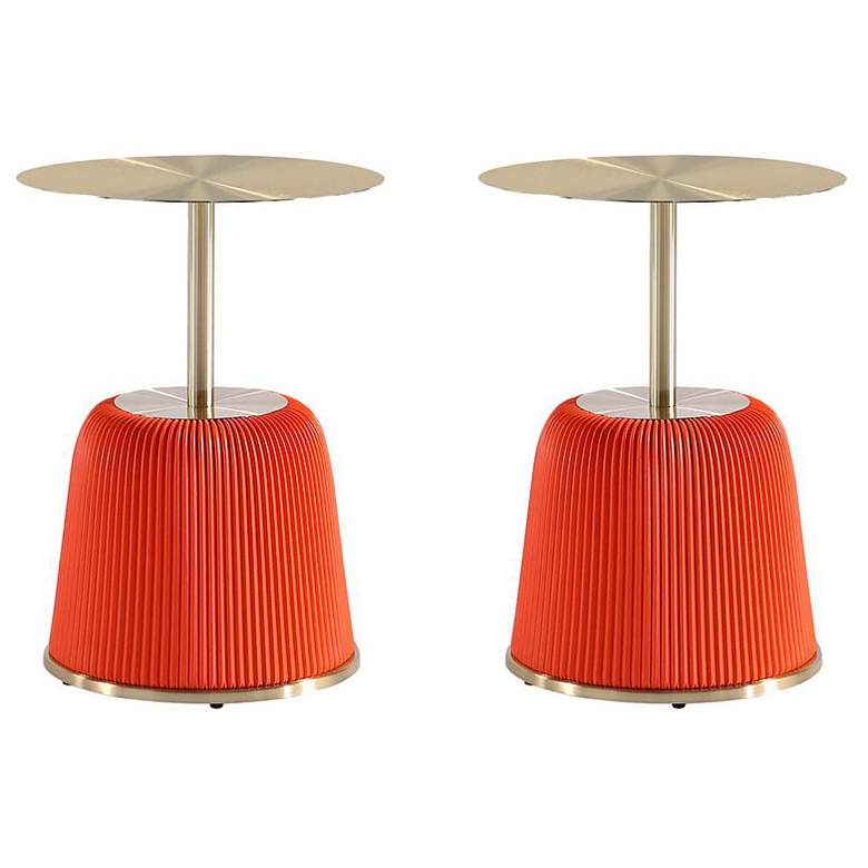 Image 1 Anderson End Table 1.0 in Orange