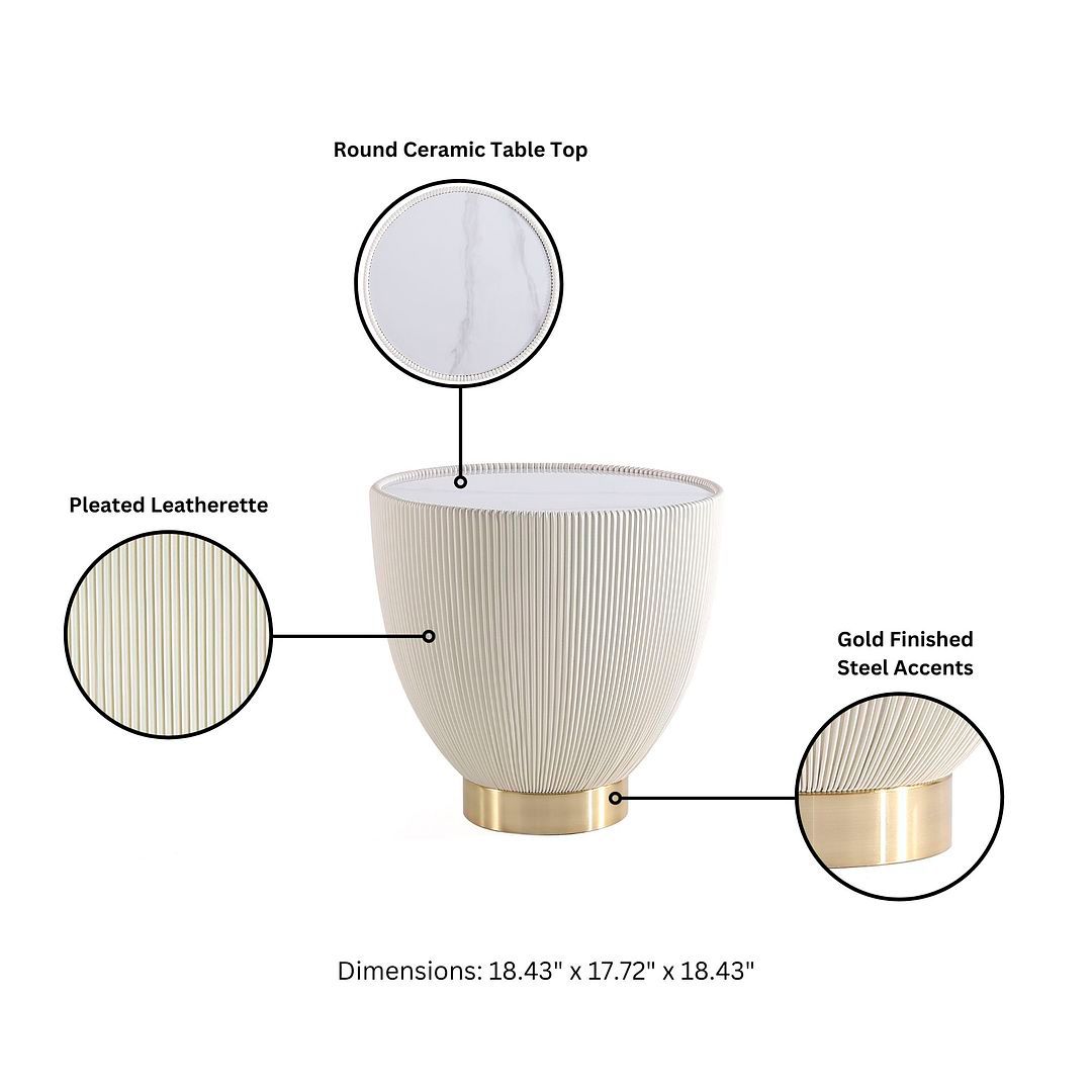 Image 5 Anderson End Table 2.0 in Cream more views