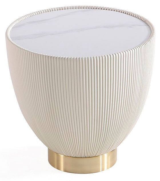 Anderson End Table 2.0 in Cream